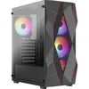 Image de Boîtier PC Mid-Tower Aerocool Volcan G v1 Noir ATX/Micro ATX/Mini-ITX Verre trempé 4x RGB 12 cm