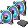 Image de Thermaltake Le trio Riing (120 mm, 3x), Ventilateur PC, Noir