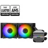 Image de MSI MAG CORELIQUID - Système de refroidissement liquide de processeur - Taille de radiateur : 240 mm - (pour : LGA1156, LGA1155, LGA2011, LGA1150, LGA2011-3, LGA1151, AM4, LGA2066, LGA1200, LGA1700, AM5) - cuivre - 120 mm