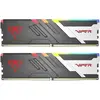 Image de Patriot Viper Venom RGB (2 x 16GB, 7000 MHz, RAM DDR5, U-DIMM), Mémoire vive, Argent, Rouge, Multicolore, Noir