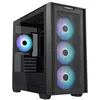 Image de ASUS A21 Plus - microATX - panneau latéral fenêtré (verre trempé) - pas d'alimentation - noir - USB/Audio