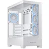Image de Boîtier PC ASUS A31 PLUS moyen tour blanc ARGB avec panneau latéral et avant verre trempé