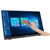 Image de HANNS.G HT248PPB - HT Series - écran LED - 23.8" - écran tactile - 1920 x 1080 Full HD (1080p) @ 60 Hz - 250 cd/m² - 3000:1 - 8 ms - HDMI, VGA, DisplayPort - haut-parleurs - texture noire