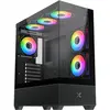 Image de Xigmatek Boitier Moyen Tour ATX Alphard RGB avec panneau vitré (Noir) (ATX, mATX, Mini-ITX), Boîtier PC, Noir, Blanc