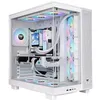 Image de Boîtier PC sans alimentation - THERMALTAKE - View 380 XL TG ARGB Snow - Moyen tour - Format ATX - 4x120mm A-RGB inclus - Blanc