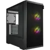 Image de Fortron M330-BA Gehäuse Midi Tower mITX, mATX, ATX Schwarz ARGB (ATX, mATX, Mini-ITX), Boîtier PC, Noir