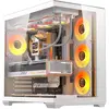 Image de Darkflash Tech DarkFlash C280 computer case (white) + 7 fans (ATX, E-ATX, mATX, Mini-ITX), Boîtier PC, Blanc