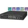 Image de Planet GSD-1008HP Commutateur réseau non géré Gigabit Ethernet (10/100/1000) Power over Ethernet (PoE) 1U (10 ports), Switch réseau, Bleu