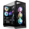 Image de Thermaltake View 390 TG Black (ATX, mATX, Mini-ITX), Boîtier PC, Transparent, Noir