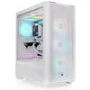 Image de Thermaltake Tt S380 TG ARGB Snow White (ATX, mATX, Mini-ITX), Boîtier PC, Noir, Blanc