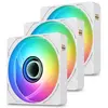 Image de Thermaltake CT120 EX INFINITY ARGB Sync White 3Pack Fan (124 mm, 3x), Ventilateur PC, Blanc