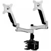 Image de Aavara Support de table AC742 pour 2 écrans plats 38 - 61 cm (15 - 61,00cm (24)), noir / argent... (Tables, 24.02", 10 kg), Support de moniteur, Argent, Noir