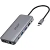 Image de Acer 12-In-1 Type-C Adapter (USB-C, 7 ports), Station d’accueil + hub USB, Argent