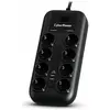 Image de Cyberpower, Multiprise, Prof. 8xSchuko/2xUSB Protection contre les surtensions (8x, CEE 7/4, USB-A, 1.80 m)