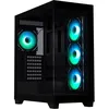 Image de Boîtier PC - CETO Premium Edition - Moyen tour - ATX - Noir - Verre trempé - USB-C et A-RGB