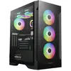 Image de Gamdias Boitier Moyen Tour ATX Talos E2 Elite RGB avec panneaux vitrés (Noir) (ATX), Boîtier PC, Noir