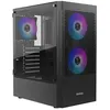 Image de Gamdias Nom : Boitier Moyen Tour ATX Talos E3 Mesh RGB avec panneaux vitrés (Noir)