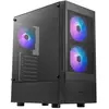 Image de Gamdias Boitier Moyen Tour ATX Talos E3 Mesh RGB avec panneaux vitrés (Noir) (ATX, mATX, Mini-ITX), Boîtier PC, Noir