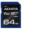 Image de ADATA Premier Pro - Carte mémoire flash - 64 Go - Video Class V30 / UHS-I U3 / Class10 - SDXC UHS-I