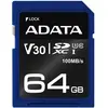 Image de Adata Premier Pro - carte mémoire flash - 64 Go (64 Go, SDXC, U3, UHS-I), Carte mémoire, Bleu