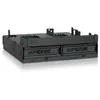 Image de ICY DOCK ExpressCage MB732SPO-B Backplane Cage pour 2 x 2.5 HDD/SSD SATA/SAS & plateau Ultra Slim /Slim ODD pour baie de 5.25