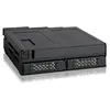 Image de ToughArmor MB602SPO-B Backplane Cage pour 2x SSD/HDD 2.5 SAS/SATA & ODD (Ultra) Slim pour baie externe 5.25