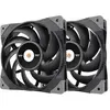 Image de Thermaltake Toughfan 12 Performance Fan PWM 500-2000rpm - 2Pack (120 mm, 2x), Ventilateur PC, Noir