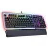 Image de Thermaltake Clavier Gamer Mécanique (Cherry Mx Silver) Argent K5 RGB (Argent) (FR, Filaire), Clavier, Noir, Argent