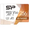 Image de Silicon Power Superior Pro (256 Go, microSDXC, U3, UHS-I), Carte mémoire, Bleu, Blanc, Marron