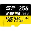 Image de Silicon Power Cartes mémoire Inspire 256 Go, DDR200, W/A, CL10, V30, A2, TF SDXC UHS-IU3 (256 Go, microSDXC, U3, UHS-I), Carte mémoire, Jaune, Noir