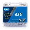 Image de Chaîne de vélo - KMC - E-Bike E10 10 v - Inoxydable - 136 maillons - Gris