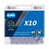 Image de Chaîne de vélo KMC X10 EPT 114, 10 vitesses, 5,88 mm, argent
