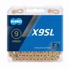 Image de KMC Bicycle Chain X9 Ti-n Gold 114 Schakels