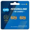 Image de Kmc Maillon De Chaîne Re-usable 2 Unités 11s