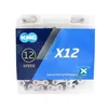Image de KMC X12 Bicycle Chain 126 Silver Silver / Black Chess