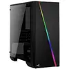 Image de AeroCool PGS CYLON AEROPGSCYLONMINI-TG (Micro ATX, Mini ITX, noir) (mATX, Mini-ITX), Boîtier PC, Noir