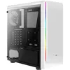 Image de AEROCOOL Modèle : Boitier Moyen Tour ATX Rift Tempered Glass RGB avec panneau vitré (Blanc)