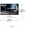 Image de BenQ Mobiuz EX271 - Écran LED - jeux - 27" - 1920 x 1080 Full HD (1080p) @ 180 Hz - IPS - 400 cd/m² - 1000:1 - DisplayHDR 400 - 1 ms - 2xHDMI, DisplayPort, USB-C - haut-parleurs