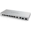 Image de Zyxel XGS1010-12 (12 ports), Switch réseau, Gris, Argent