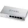 Image de Zyxel GS1200-5HPV3 5-Port Gigabit PoE+ web/smart managed (5 ports), Switch réseau, Gris, Argent