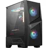 Image de Boîtier PC gaming MSI MAG FORGE 100M moyen tour noir RGB avec panneau latéral vitré