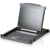 Image de Aten Console CL1000N Slideaway avec écran de 19 pouces, Commutateur KVM, Noir