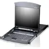 Image de Aten Commutateur KVM TFT 19" pour rack 1U, Commutateur KVM, Noir