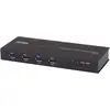 Image de Aten Commutateur industriel 4 ports USB 3.1 Gen1, Commutateur KVM, Noir