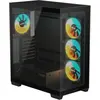 Image de Gigabyte Case GB-C500P ST MidiTower Case product features Transparent panel ATX MicroATX MiniITX Colour Blac (ATX, mATX, Mini-ITX), Boîtier PC, Noir