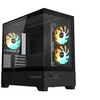 Image de Gigabyte C201 PANORAMIC - Mid tower - micro ATX - panneau latéral fenêtré (verre trempé) - pas d'alimentation - noir - USB/Audio