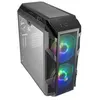 Image de Cooler Master MasterCase H500M - Tour - ATX étendu - panneau latéral fenêtré (verre trempé) - pas d'alimentation (ATX / PS/2) - gris de fer - USB/Audio