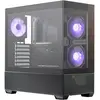 Image de Cooler Master CoolerMaster Geh Elite 690 Wood Black (ATX, ITX, mATX), Boîtier PC, Noir