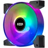 Image de Azza Hurricane II numérique RGB (120 mm, 4x), Ventilateur PC, Noir