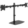 Image de Vision VFM-DSDB - Pied - pour 2 écrans LCD - acier - noir - Taille d'écran : 13"-32" - ordinateur de bureau - Noir 2.65 kg